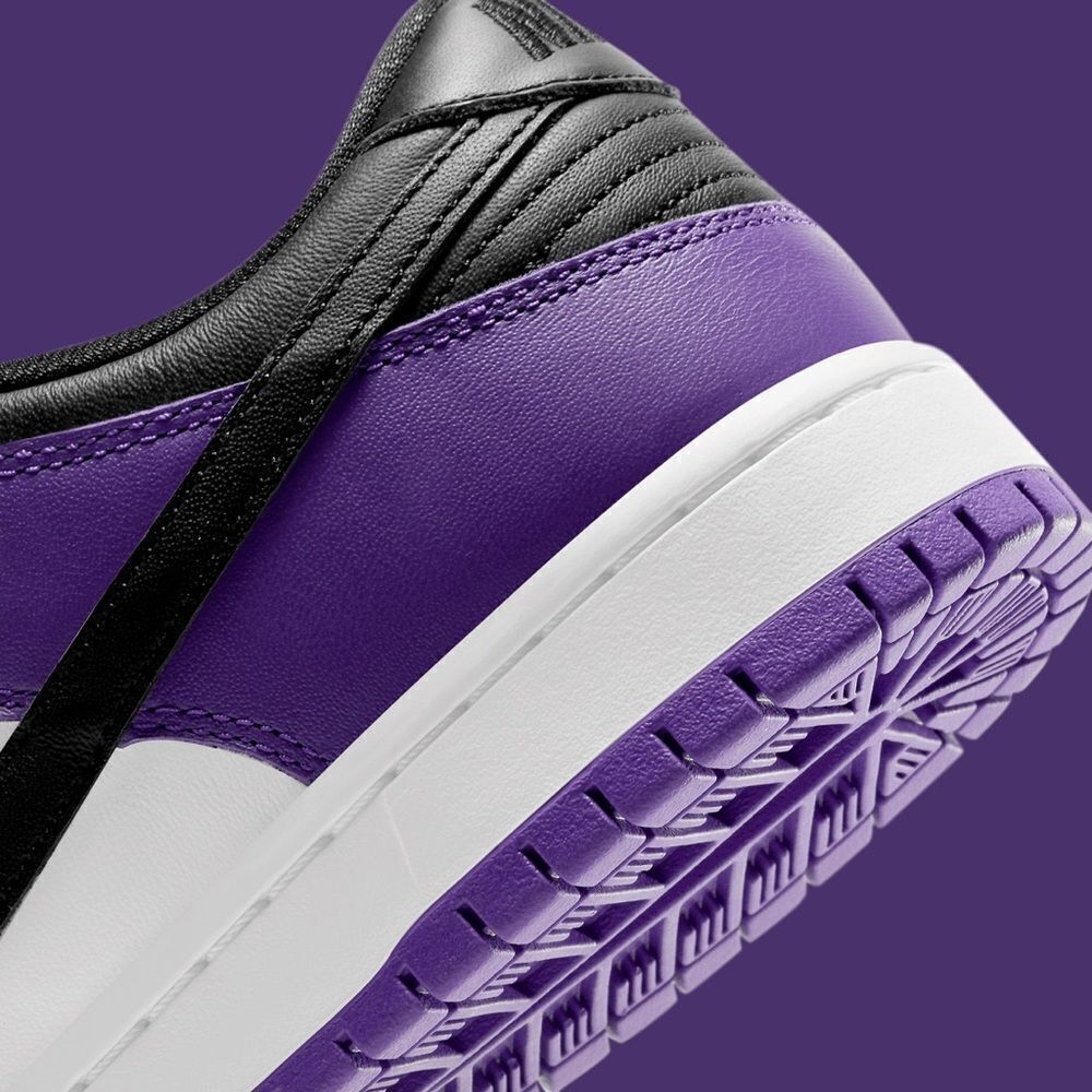 NIKE SB DUNK LOW COURT PURPLE black white BQ6817-500 size 8 - 14 - Picture 11 of 11